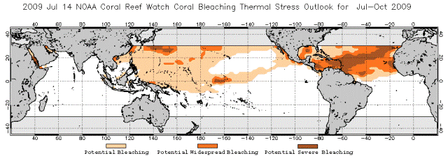 bleachingoutlook4month_g_obs20090705_end20091025.gif